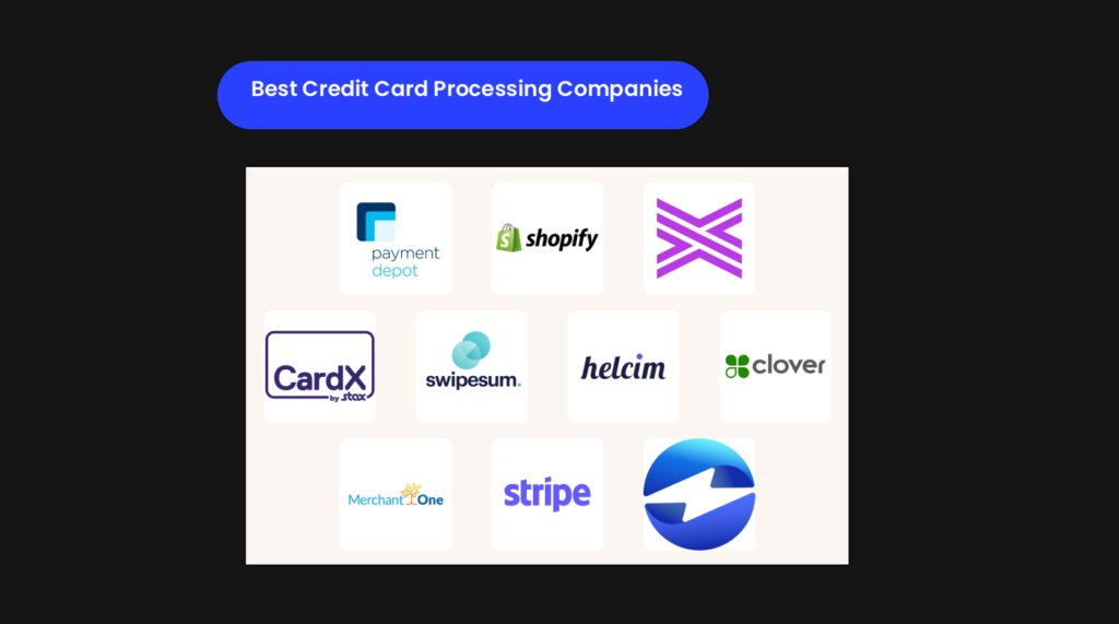 Best Best Credit Card Processing Companies logos 20918